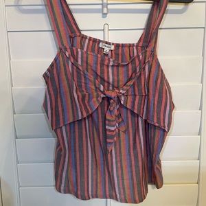 Madewell colorful stripe tank top